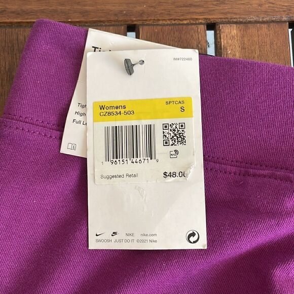 NWT Nike Women NSW Essential JDI High Rise Leggings Viotech Women S(CZ8534-503) - Picture 7 of 9